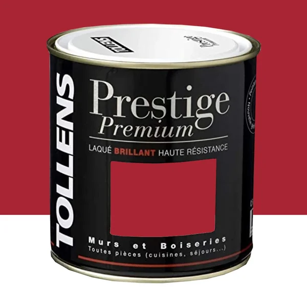 Peinture acrylique TOLLENS Prestige Premium Laqué Brillant Rouge passion