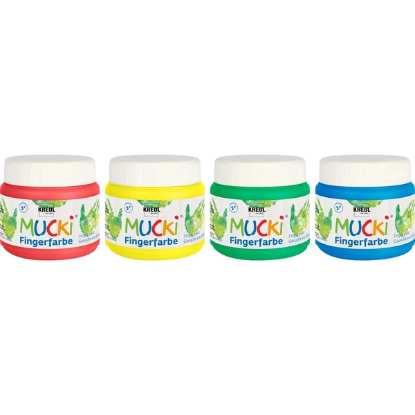 Peinture au doigt MUCKI, set de 4