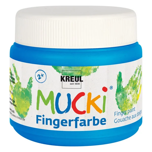 Peinture au doigt MUCKI, set de 6 x 150 ml