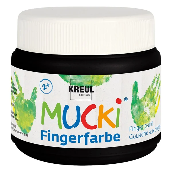 Peinture au doigt MUCKI, set de 6 x 150 ml