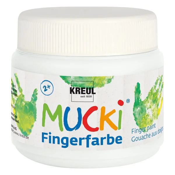 Peinture au doigt MUCKI, set de 6 x 150 ml