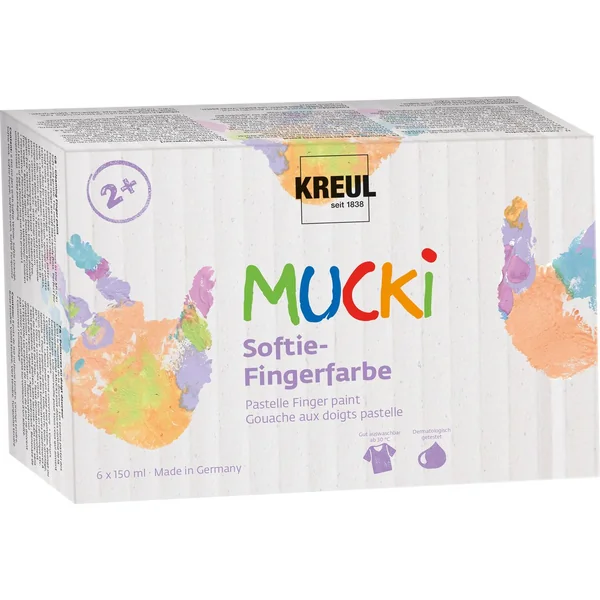Peinture au doigt Softie MUCKI, set de 6