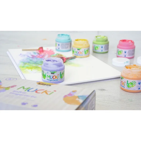 Peinture au doigt Softie MUCKI, set de 6