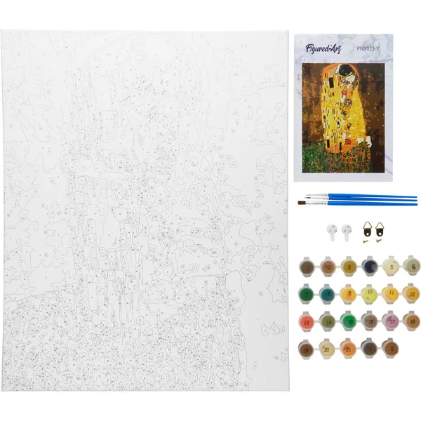 Peinture au numéro « Klimt - Le baiser »