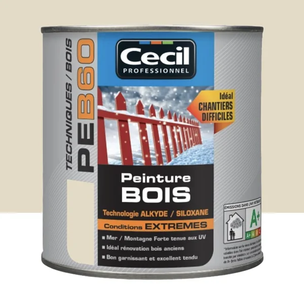 Peinture Bois Cécil Professionnel PEB60 Ivoire