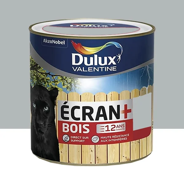 Peinture bois DULUX VALENTINE Ecran+ Bois Gris franc