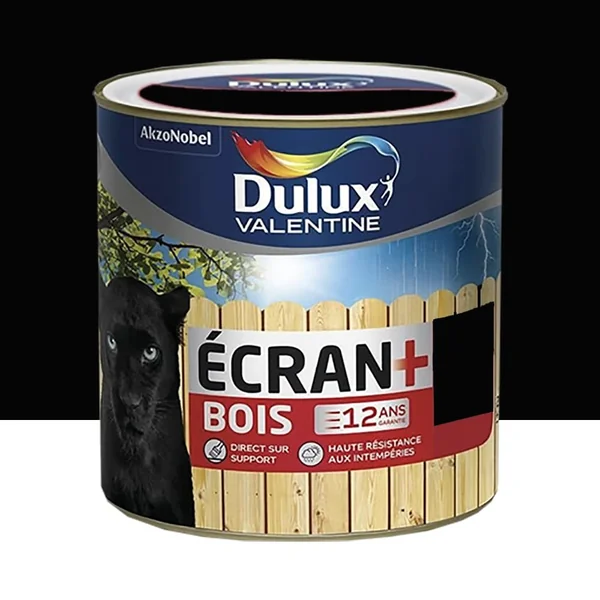 Peinture bois DULUX VALENTINE Ecran+ Bois Noir