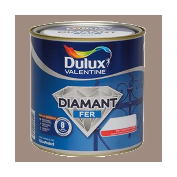 Peinture DULUX VALENTINE Diamant Fer Taupe Brillant