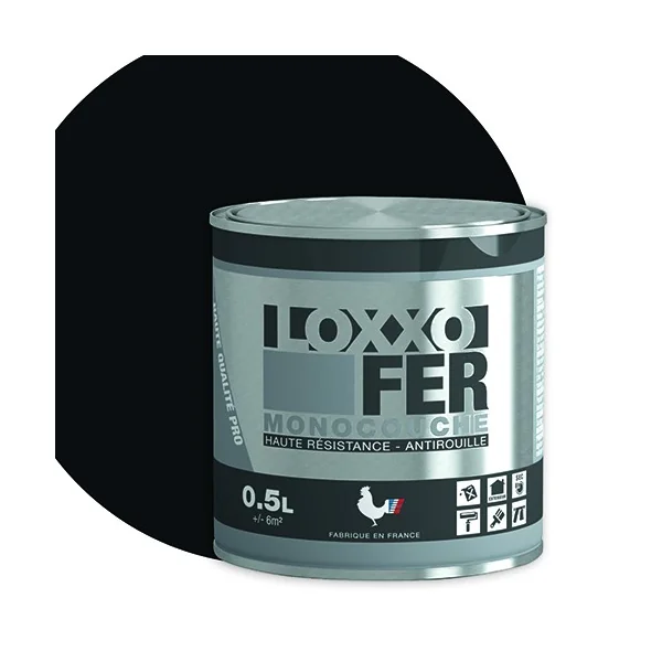 Peinture Fer Antirouille LOXXO Noir mat