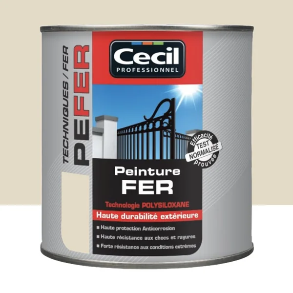 Peinture Fer Cécil Professionnel PE FER Ivoire
