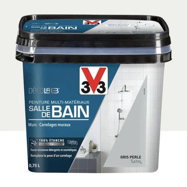 Peinture Multi-Matériaux Salle de bain V33 Deco Lab Gris perle