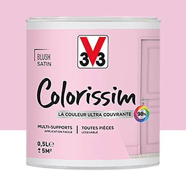 Peinture Multi-supports V33 Colorissim Satin Blush