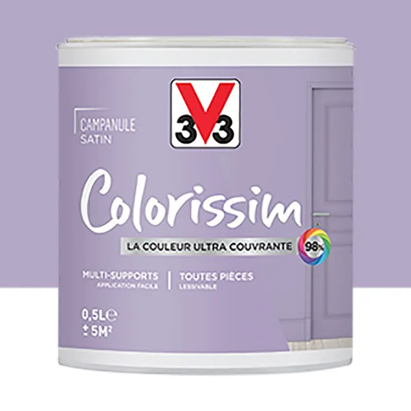 Peinture Multi-supports V33 Colorissim Satin Campanule