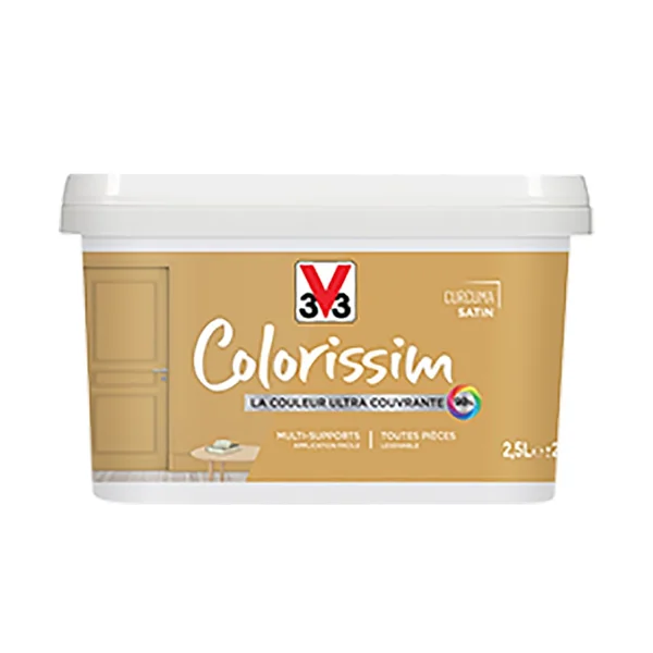 Peinture Multi-supports V33 Colorissim Satin Curcuma