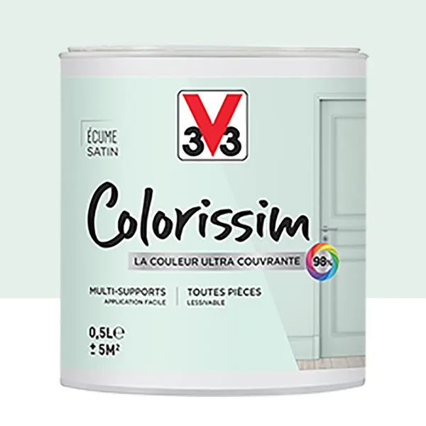 Peinture Multi-supports V33 Colorissim Satin Ecume