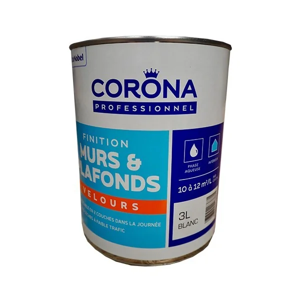 Peinture Murs & Plafonds CORONA Professionnel Velours