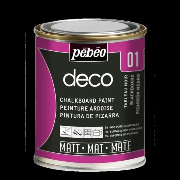 Peinture Pébéo Déco Ardoise noir 250ml