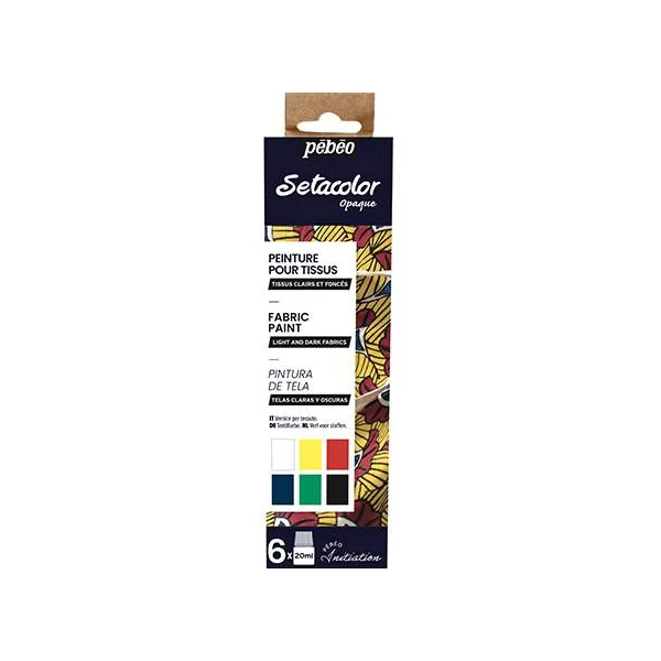Peinture SETACOLOR Opaque Mat, Set initiation 6x20 ml