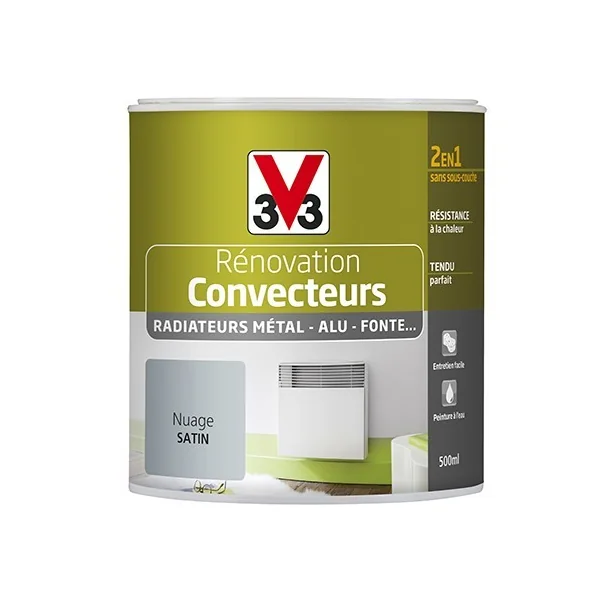 Peinture V33 Rénovation Convecteurs/Radiateurs 0,5L Nuage
