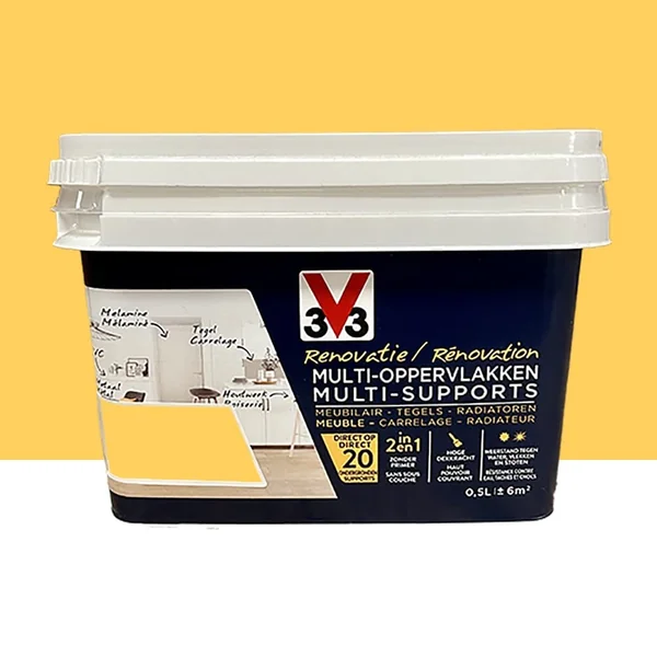 Peinture V33 Rénovation Multi-Supports Jaune tournesol