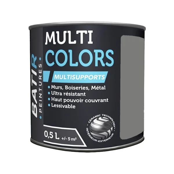 Peintures BTIR Multi Colors Mat Poudré Gris taupe