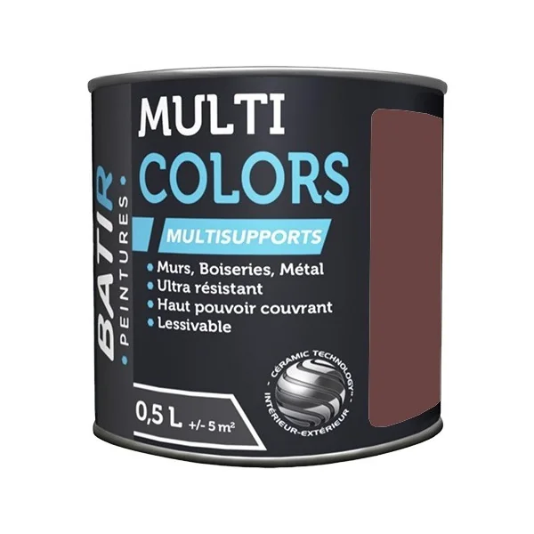 Peintures Multi Colors BTIR Satin Soyeux Lie de vin