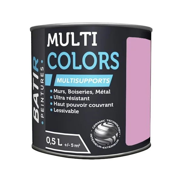 Peintures Multi Colors BTIR Satin Soyeux Rose camélia