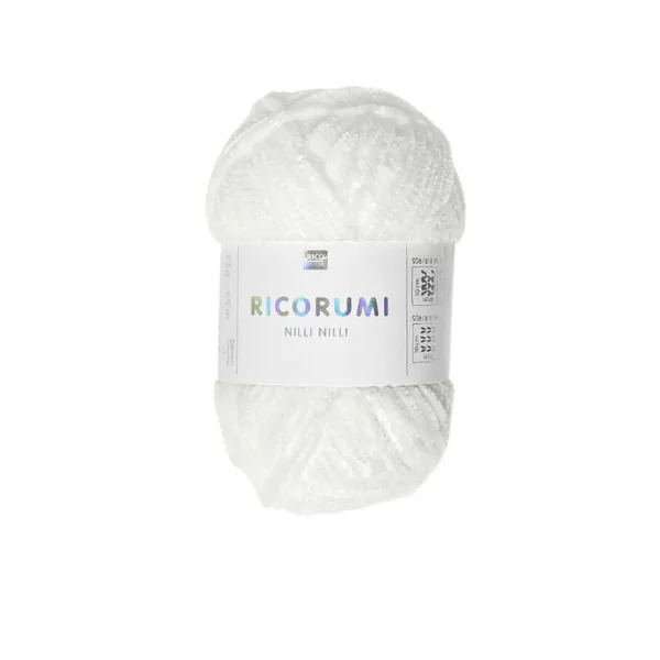 Pelote Nilli Nilli Ricorumi 25g - Blanc 001