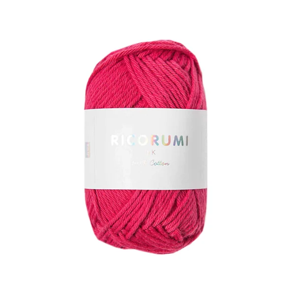 Pelote Ricorumi coton DK - Framboise (13)