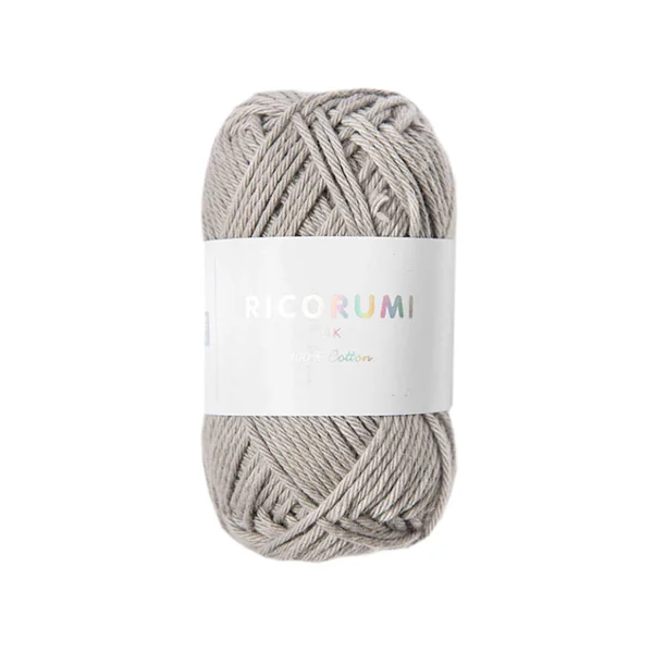 Pelote Ricorumi coton DK - Gris perle (04)