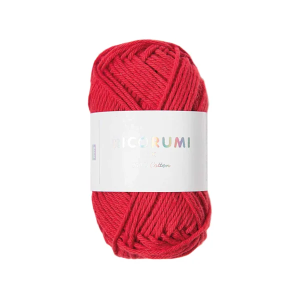 Pelote Ricorumi coton DK - Rouge (28)