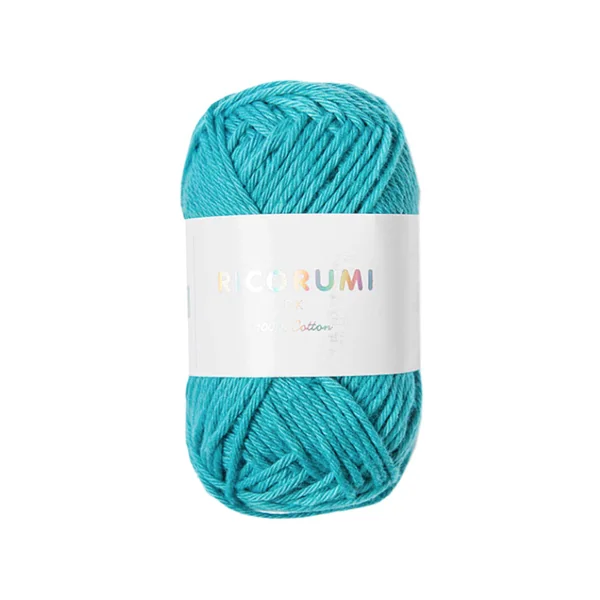 Pelote Ricorumi coton DK - Turquoise (39)