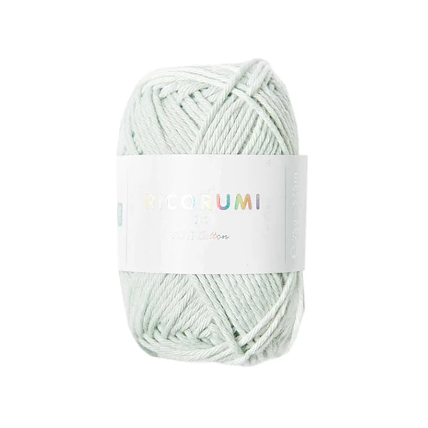 Pelote Ricorumi coton DK - Vert glace (37)