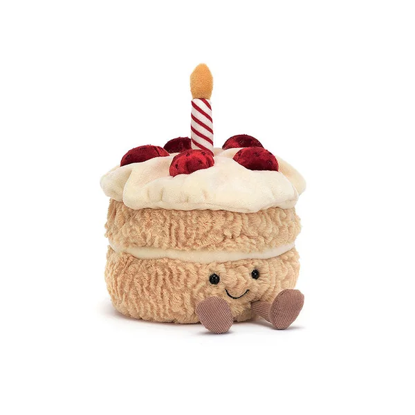 Peluche "Amuseable" Gâteau d'anniversaire - 16 cm - Jellycat