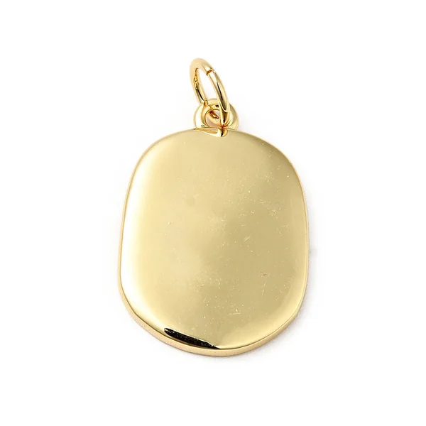 Pendentif soleil doré à l'or fin 18K - 18 x 13 mm