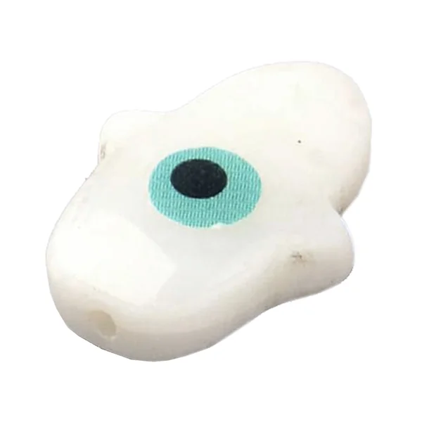 Perle Khamsa en nacre - 15 x 12 mm