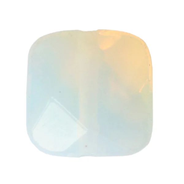 Perle à facettes carré - Opalite - 8 x 8 mm