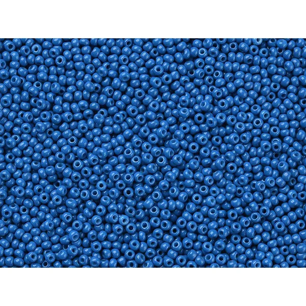 Perles de rocailles en tube - Bleu Océan - 2 mm