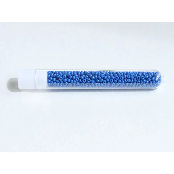 Perles de rocailles en tube - Bleu Océan - 2 mm