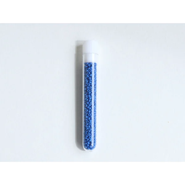 Perles de rocailles en tube - Bleu Océan - 2 mm