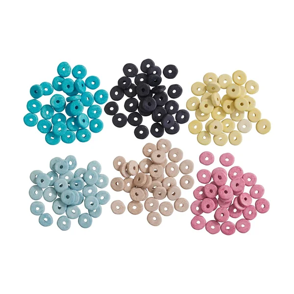 Perles rondelles en céramique