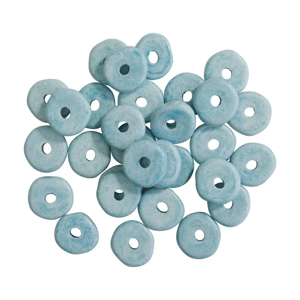 Perles rondelles en céramique