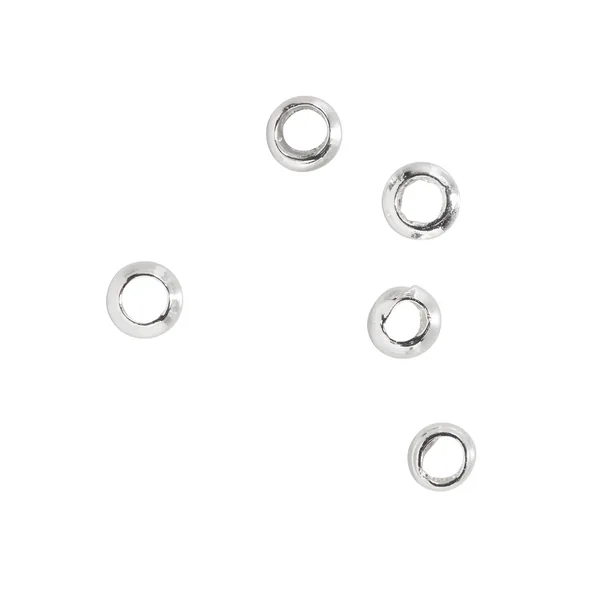 Perles à écraser, Argent, 2 mm