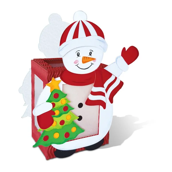 Photophore « Bonhomme de neige »