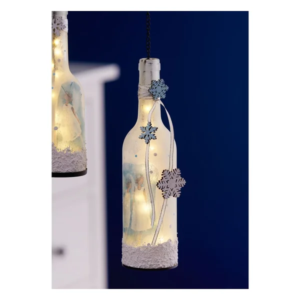 Photophore VBS « Bouteille », hauteur 22 cm
