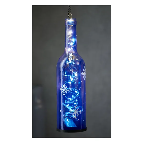 Photophore VBS « Bouteille », hauteur 29 cm