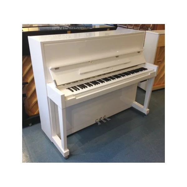 PIANO DROIT Hermann Jacobi 118 Silence Blanc brillant
