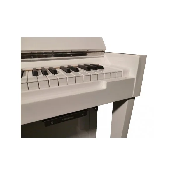 PIANO DROIT Hermann Jacobi 118 Silence Blanc brillant