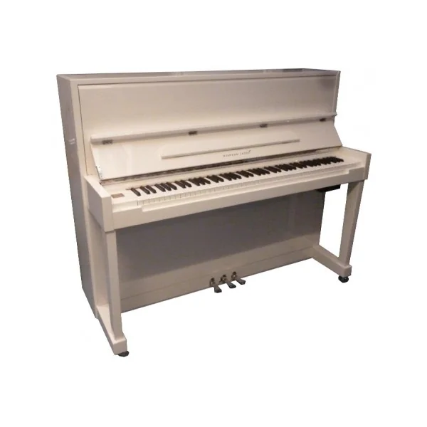 PIANO DROIT Hermann Jacobi 118 Silence Blanc brillant