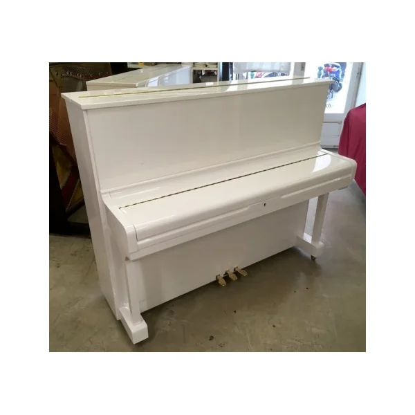 Piano droit Hyundai By Samick U-835 121cm blanc brillant